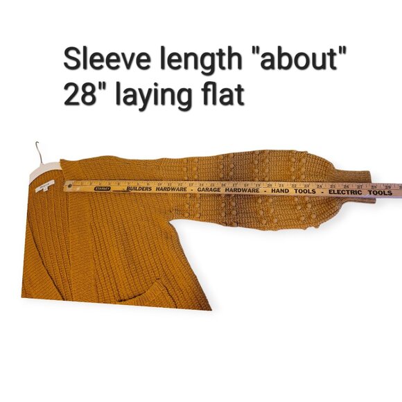 Madewell l/s Bobble Cardigan Sweater In Antique Gold size M as seen on TV - Picture 10 of 15